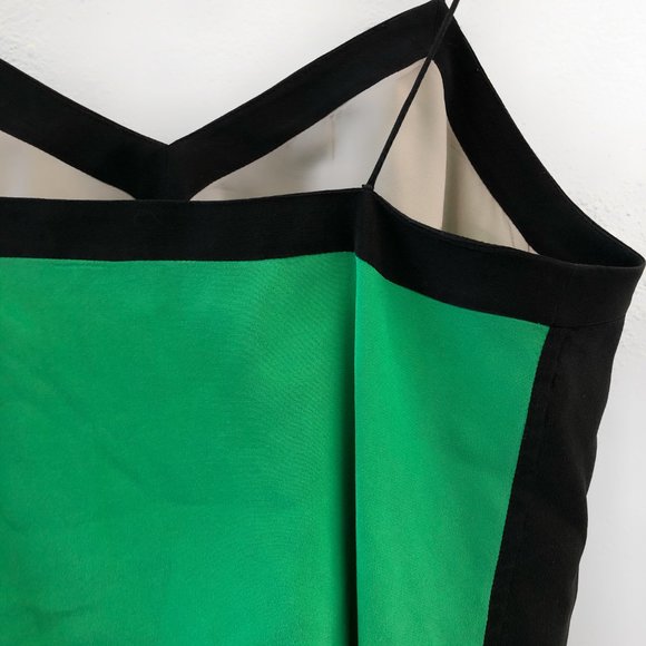 TIBI Two-tone silk crepe de chine camisole Size 2 - Picture 5 of 11